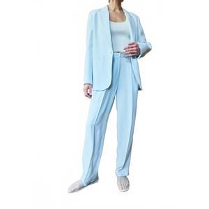 NEW FORTE FORTE chic taffeta chino pants in nuage